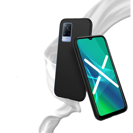 Vékony tok a Vivo V21 5G, Slim, fekete