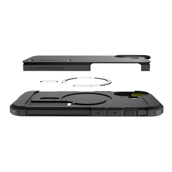 Spigen tok iPhone 17 készülékhez, Tough Armor T MagSafe, fekete