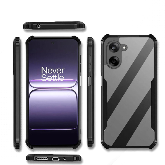 Telefontok a OnePlus Nord CE5, AntiDrop Hybrid, fekete