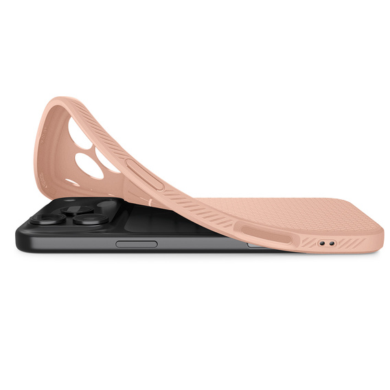 Spigen Liquid Air tok iPhone 17 Pro Max készülékhez, rózsaszín titánium