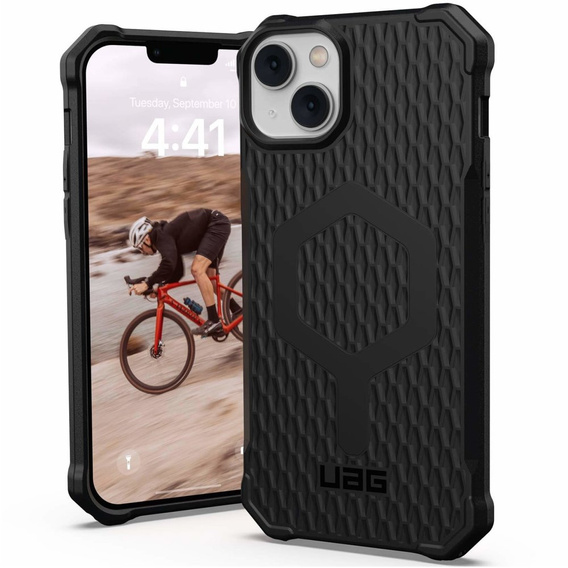 Urban Armor Gear Telefontok a iPhone 14 Plus, Essential Armor MagSafe, fekete