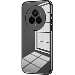 A Realme 14 Pro 5G tok, Electroplating Frame, átlátszó / fekete