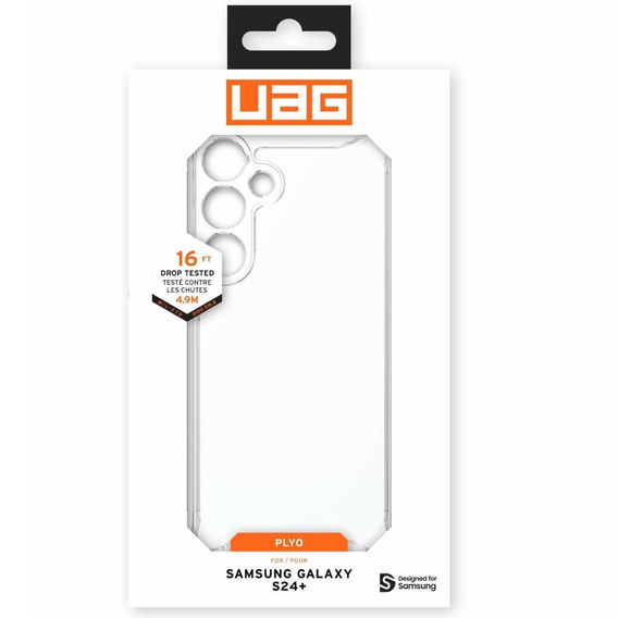Tok Urban Armor Gear Samsung Galaxy S24+ Plus, Plyo, átlátszó