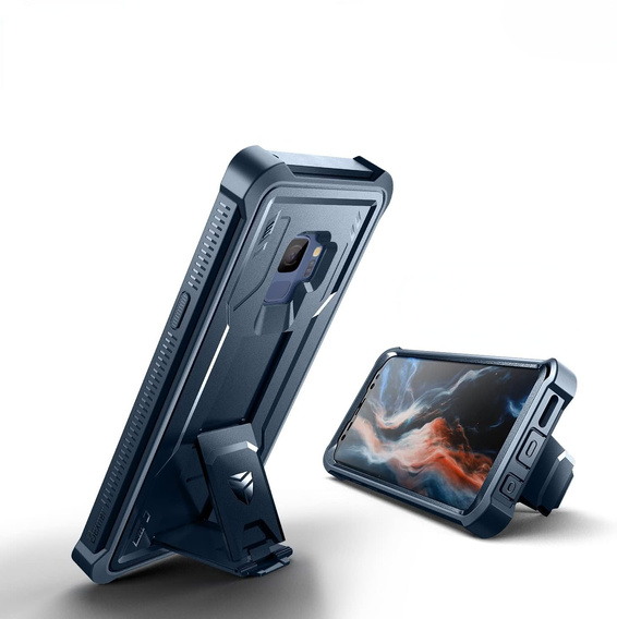 Páncélozott tok a Samsung Galaxy S9, Dexnor Full Body, kék