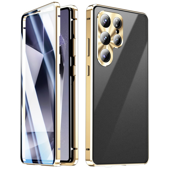 Tok Samsung Galaxy S25 Ultra, Magnetic Dual Glass, arany