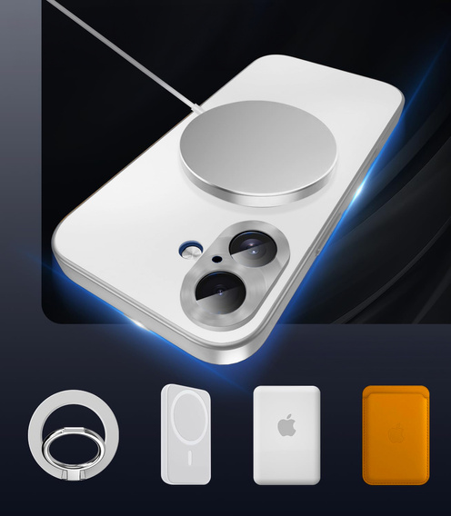 MagSafe-kompatibilis tok iPhone 17-hez, magánéletet védő üveggel