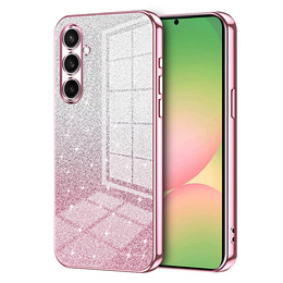 Glitter tok CamShield Samsung Galaxy A57 5G készülékhez, rózsaszín