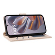 Flap tok Motorola Edge 50 Neo / Motorola ThinkPhone 25, Rhombus Crossbody Leather, bézs színű