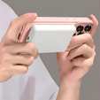 Tok iPhone 16 Pro-hoz, MagSafe, ERBORD Matt Case, rózsaszín + képernyőüveg