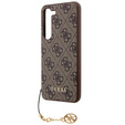 GUESS Telefontok a Samsung Galaxy A55, 4G Charms Collection Hardcase, barna