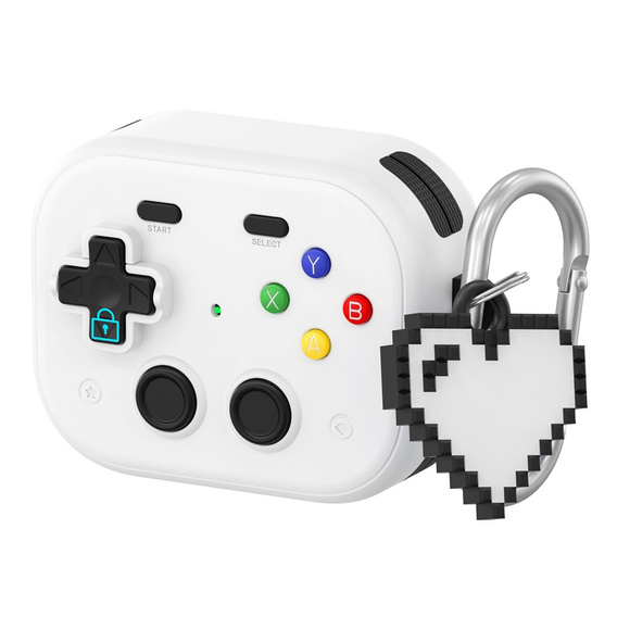 Retro konzol tok szívcímkével az AirPods Pro 3 számára