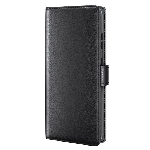Pattintható tok Samsung Galaxy A35 5G, Split Leather, fekete
