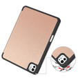 Tok iPad Pro 11" 2024 (5 gen.), Smartcase tolltartóval, rózsaszín