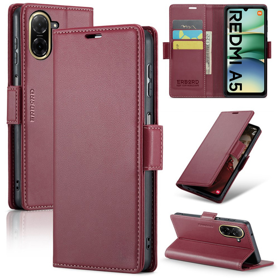 ERBORD Fényes Litchi pénztárca Xiaomi Redmi A5 számára Xiaomi Redmi A5