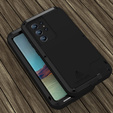 Love Mei Telefontok a Samsung Galaxy S22 Ultra, armored without glass, fekete