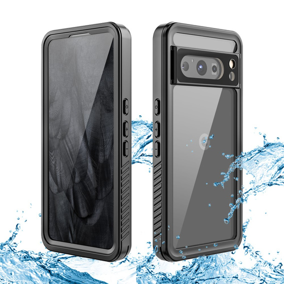 IP68 vízálló tok a Google Pixel 8 Pro, fekete