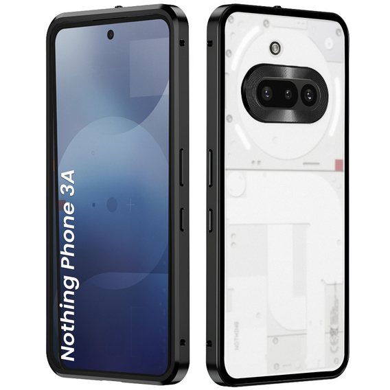 Tok az Nothing Phone 3A, Frame Case, fekete