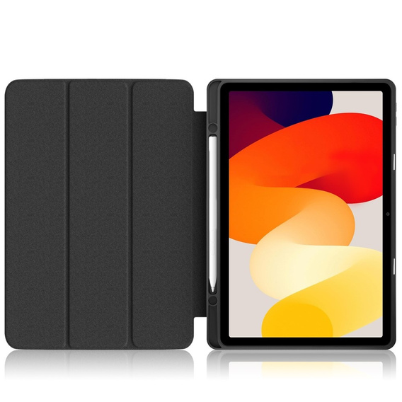 Tok Xiaomi Redmi Pad SE 11", Smartcase Hybrid, tolltartó résszel, fekete