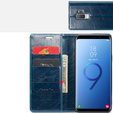 CASEME flip tok Samsung Galaxy S9+ Plus, Waxy Textured, kék