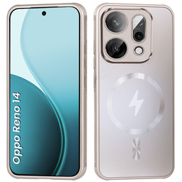 Tok Oppo Reno 14 készülékhez, MagSafe, kameravédelemmel, arany színű