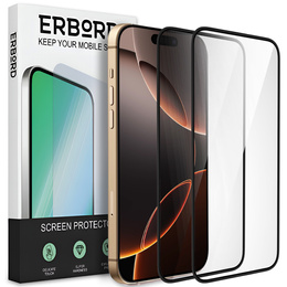 2x kerámia ERBORD hibrid üveg a iPhone 16 Pro Max
