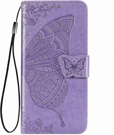 Pattintható tok a Infinix Hot 50i 4G, Butterfly, lila