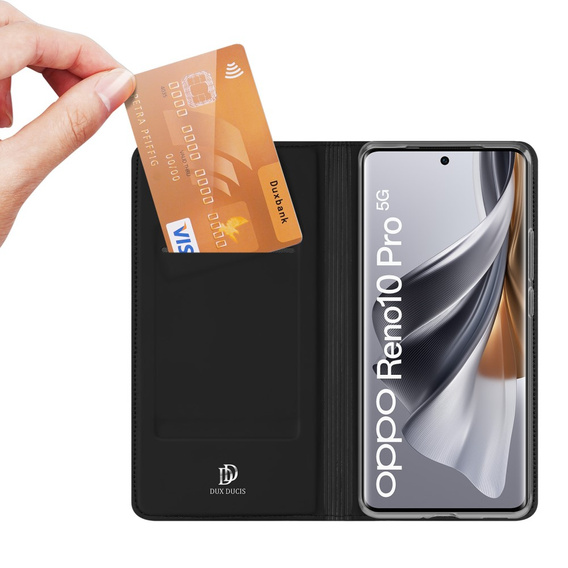 Dux Ducis Telefontok a Oppo Reno 10 / 10 Pro, Skinpro, fekete