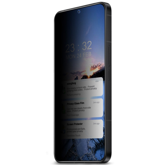 IMAK adatvédelmi edzett üveg Samsung Galaxy S24+ Plus készülékhez