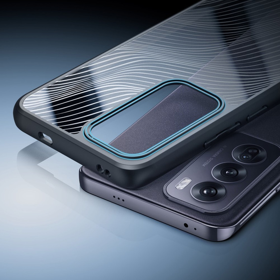 DuxDucis tok Oppo Reno 12, Aimo case, átlátszó / fekete