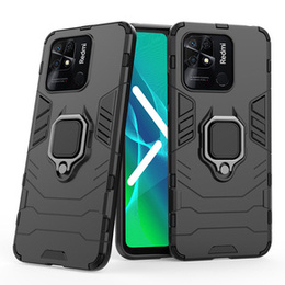 Telefontok a Xiaomi Redmi 10C, Kickstand Ring, fekete