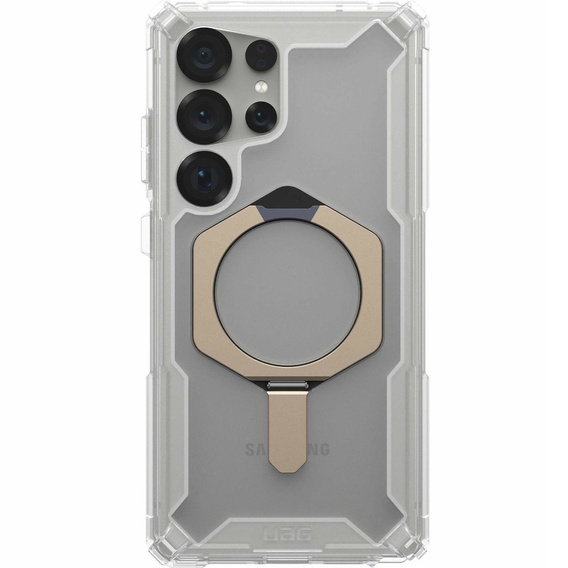 Urban Armor Gear tok Galaxy S25 Ultra, Plasma XTE MagSafe Kickstand, átlátszó / szürke