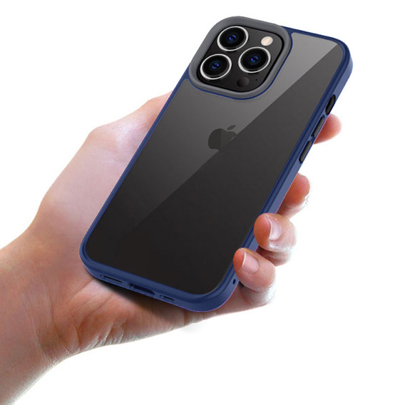 Telefontok a iPhone 13 Pro, ERBORD Hybrid Case, kék