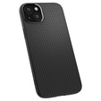 A Spigen tok iPhone 15, Liquid Air, fekete + 9H edzett üveghez