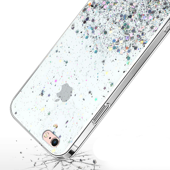 Telefontok a iPhone 6/6s 4.7, Glittery, átlátszó