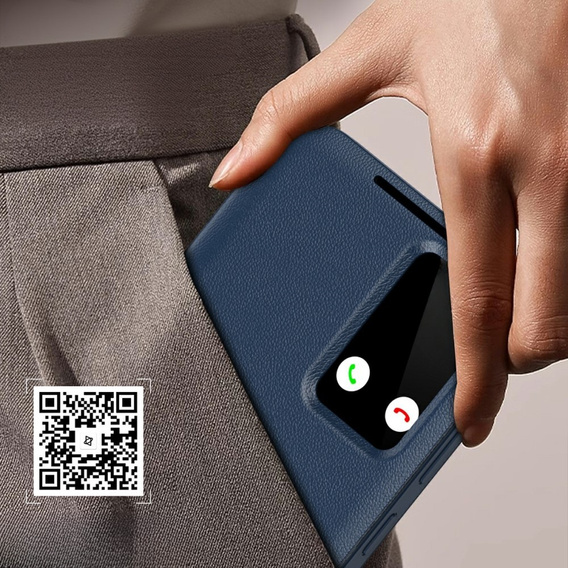 Flip tok Samsung Galaxy S25 Edge, Smart View Wallet, kék