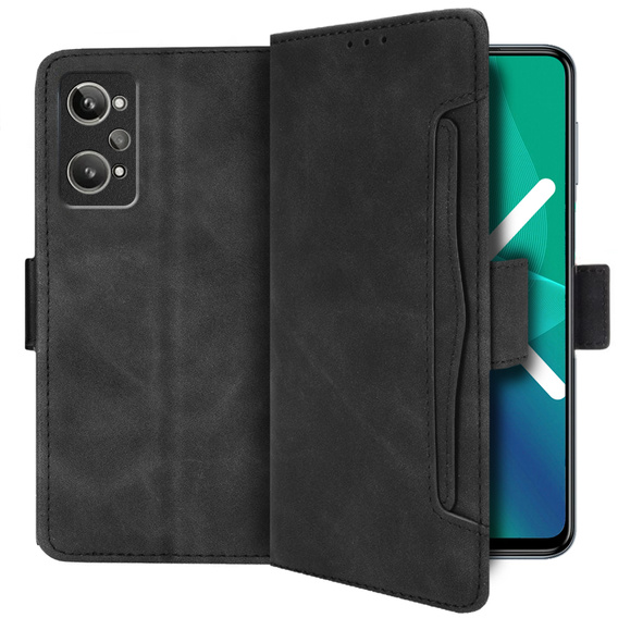 Pattintható tok a Realme GT 2 / Realme GT Neo 2, Card Slot, fekete