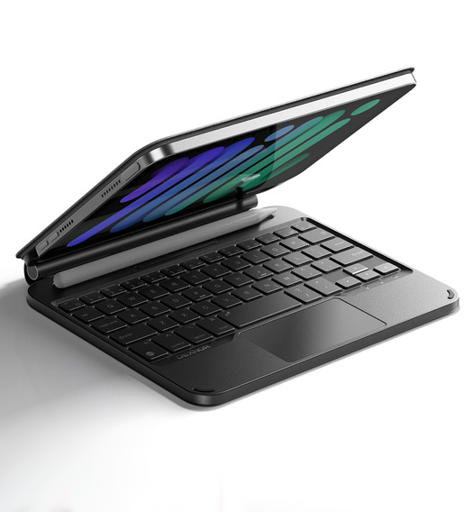 Billentyűzet tok iPad mini 8,3" 2021 (6. generáció) / iPad mini 8,3" 2024 (7. generáció) készülékekhez, Dexnor mágneses billentyűzet érintőpad, fekete