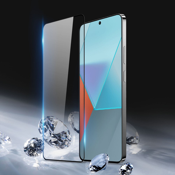 Edzett üveg Xiaomi Redmi Note 13 5G, Dux Ducis teljes képernyőhöz, fekete keret