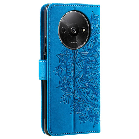 Pattintható tok a Xiaomi Redmi A3, Mandala, kék
