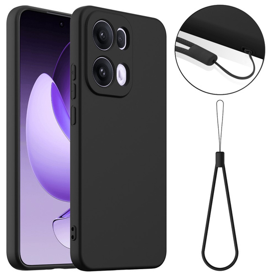 Telefontok a Oppo Reno13 Pro 5G, Silicone MagSafe, fekete