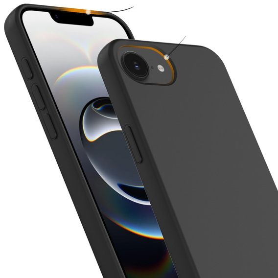 Telefontok a iPhone 16e, Silicone MagSafe, fekete