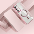 Pattintható tok a Samsung Galaxy S23, Wallet, MagSafe, rózsaszín rose gold