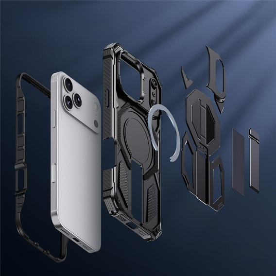 MagSafe-kompatibilis védőtok állvánnyal iPhone 17 Pro Max készülékhez