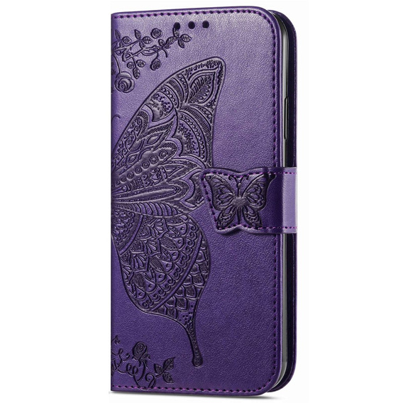 Pattintható tok a Motorola Moto G32, Butterfly, lila