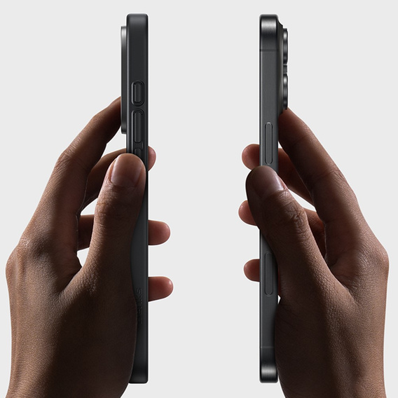 BENKS Kevlar tok iPhone 16 Pro, MagSafe, Carbon Fiber, fekete
