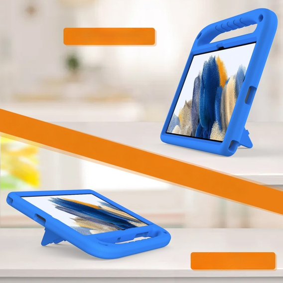 Gyermek tok Samsung Galaxy Tab A9+, Gyermek tok fogantyúval, kék
