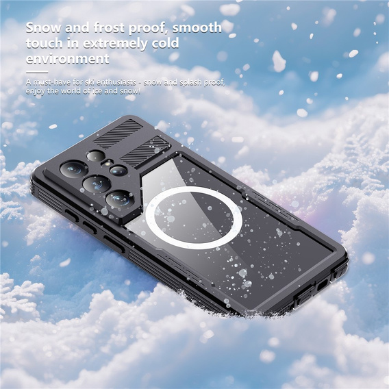 Redpepper MagSafe vízálló tok Samsung Galaxy S26 Ultra készülékhez, fekete