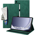 Tok Samsung Galaxy Tab A9+, Classic, tolltartóval, zöld
