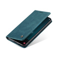 CASEME tok Samsung Galaxy S22 5G, Leather Wallet Case, zöld