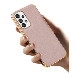 Telefontok a Samsung Galaxy A53 5G, Cowhide Leather, rózsaszín